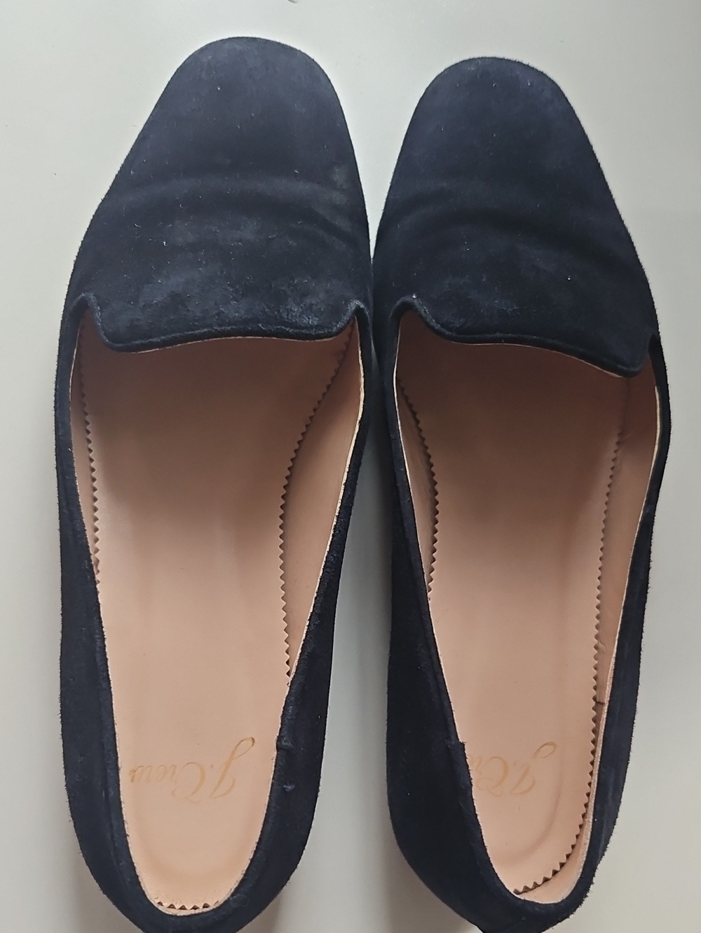 J.Crew Black Suede Loafers Flats Women's